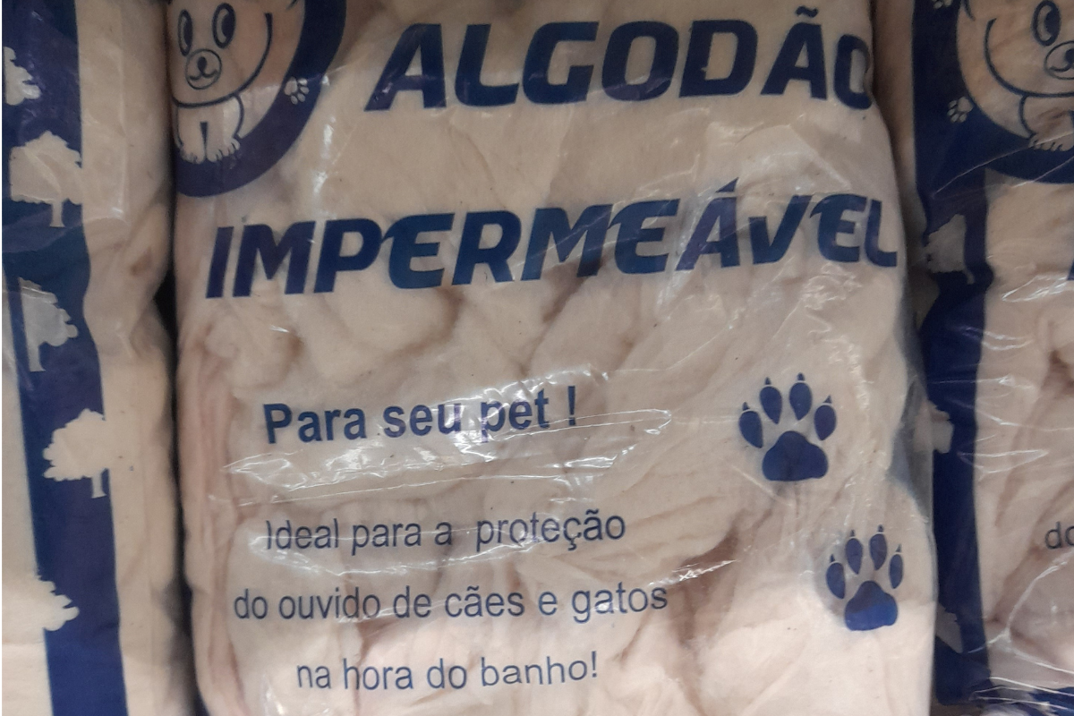 Algodão para Pet.