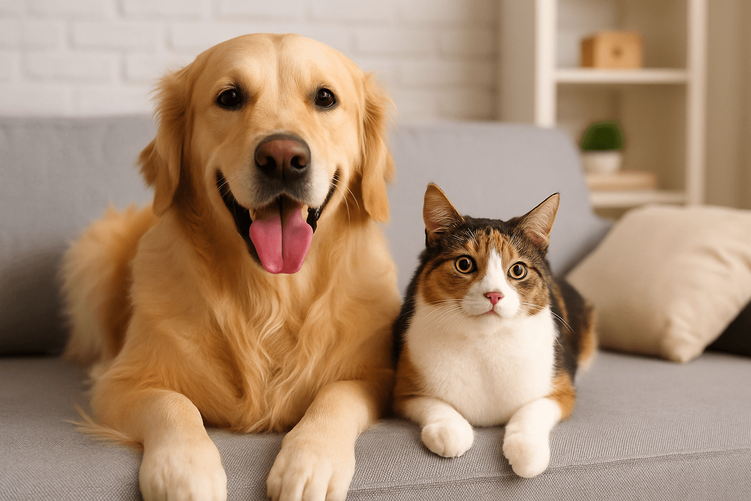Saiba quais raças de cães convivem bem com gatos.