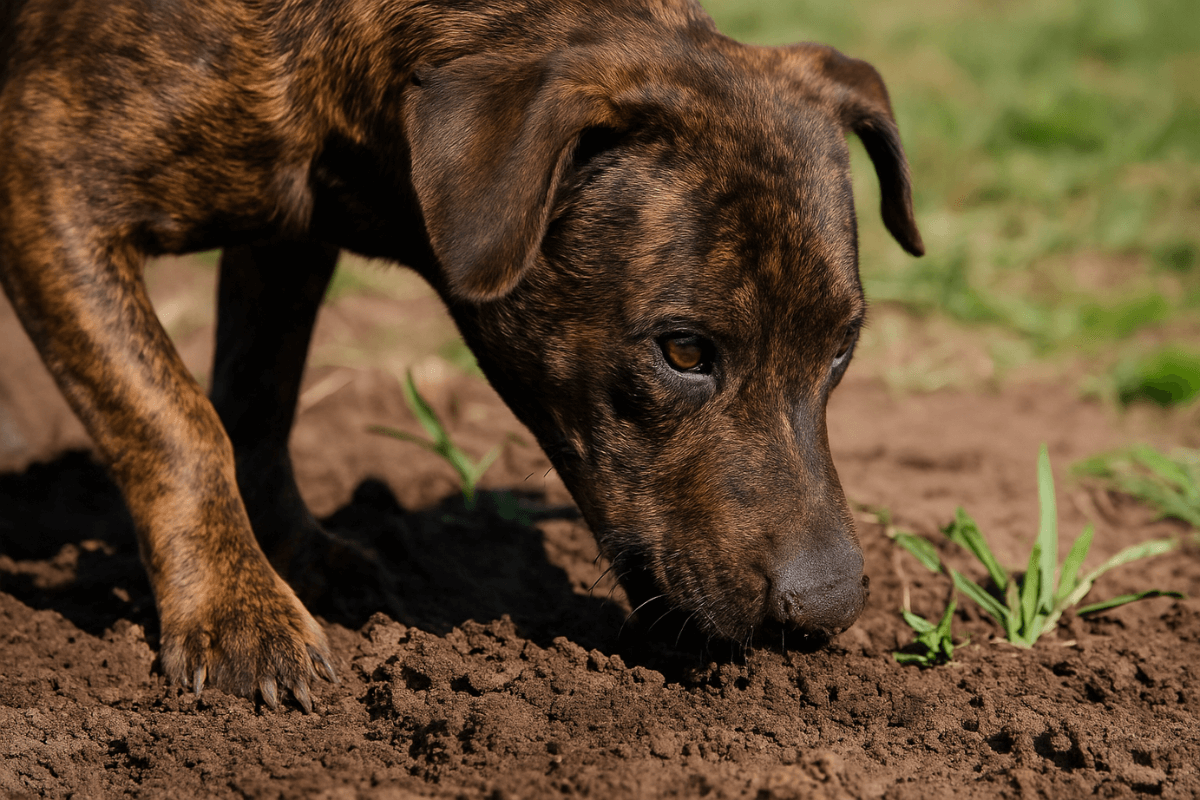 Cachorro comendo terra: sintoma ou deficiência de algo?