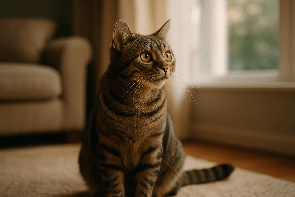 Por que os gatos fixam o olhar para um ponto vazio?