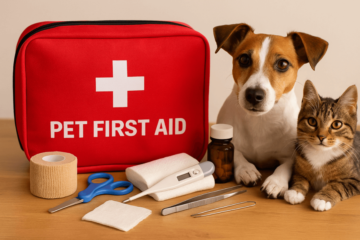 Pet First Aid: Kit emergência essencial para donos de pets.