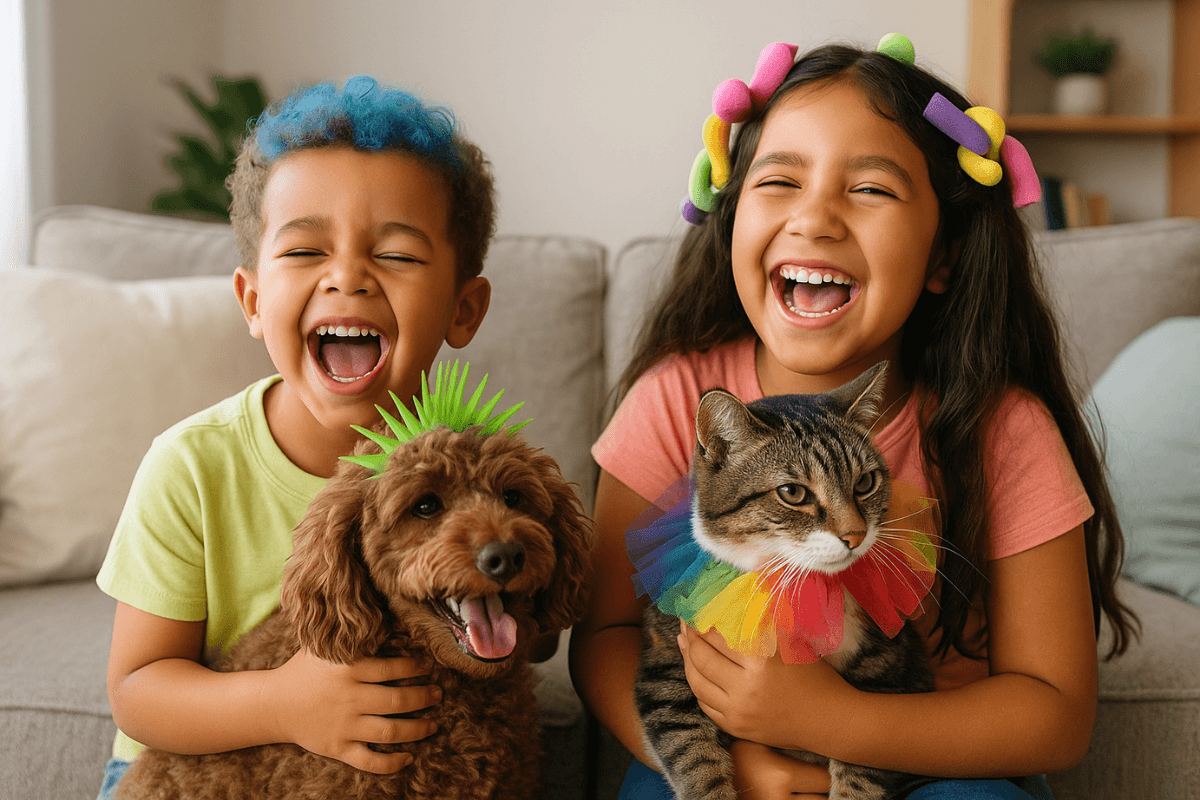 Pets com cabelos malucos: diversão na semana das crianças
