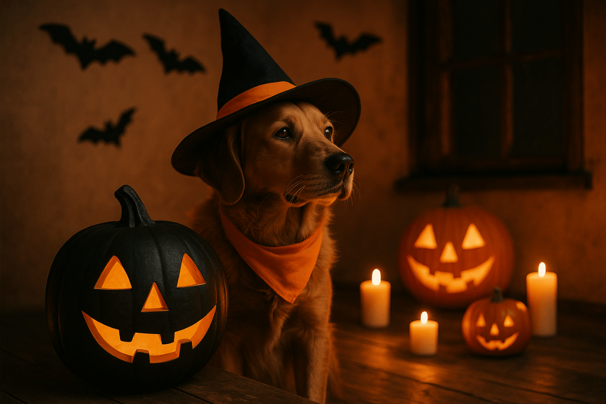 Pets e Halloween: Entre fantasias, cuidados e lendas.