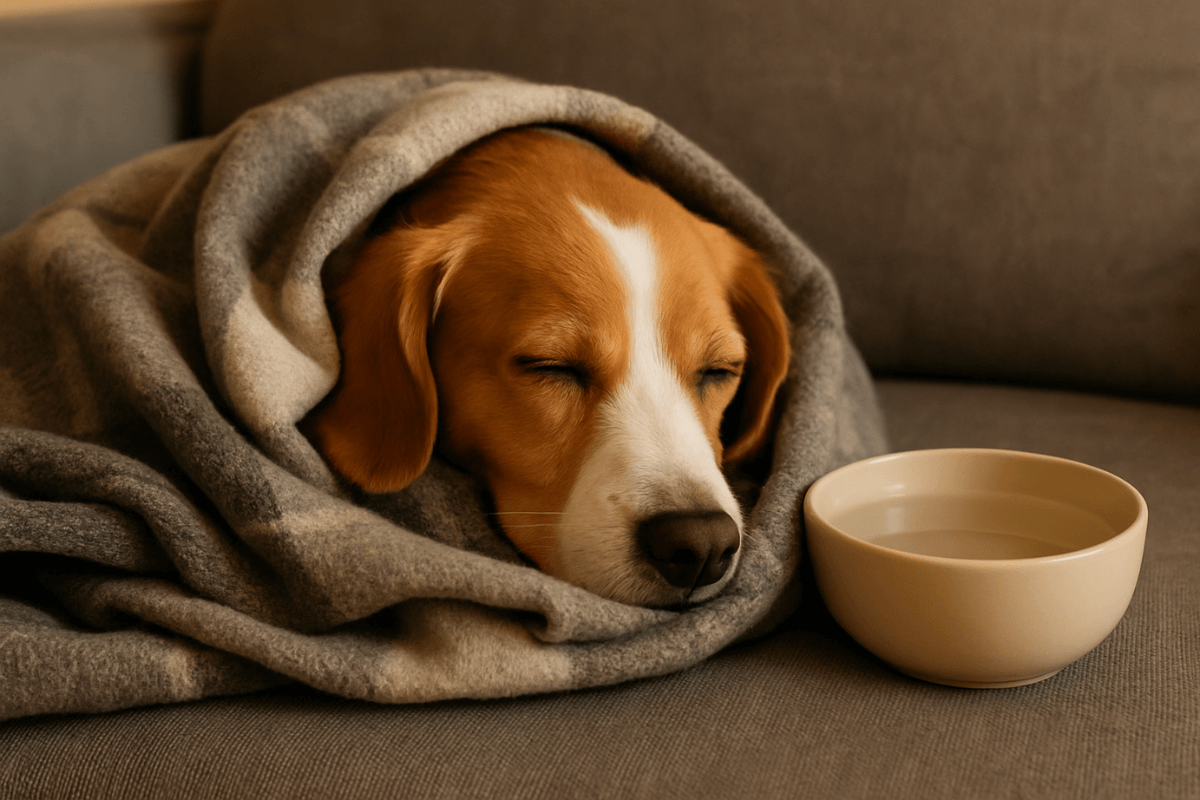 Cachorro gripado