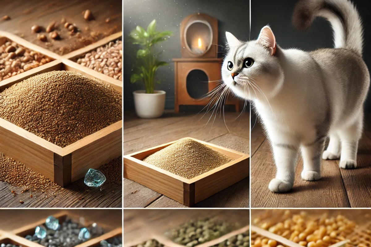 Areia de gato ideal
