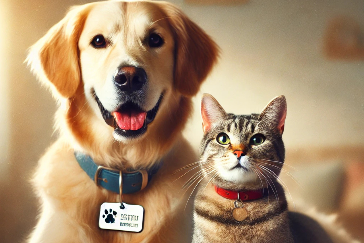 Plaquinhas de identificação para pets.
