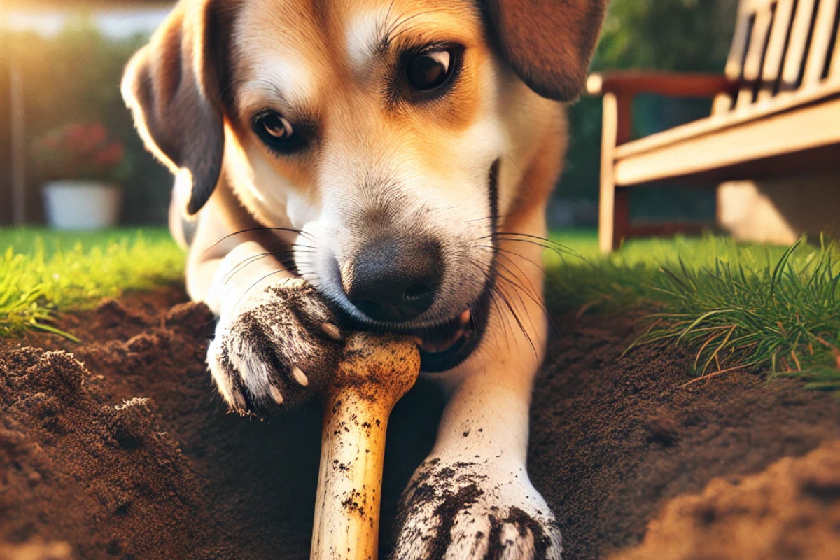 Por que cachorros enterram coisas?