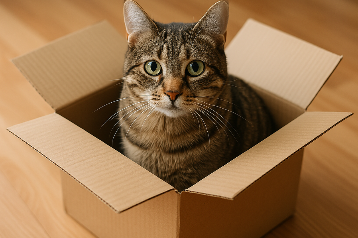 Por que os gatos gostam tanto de caixas?