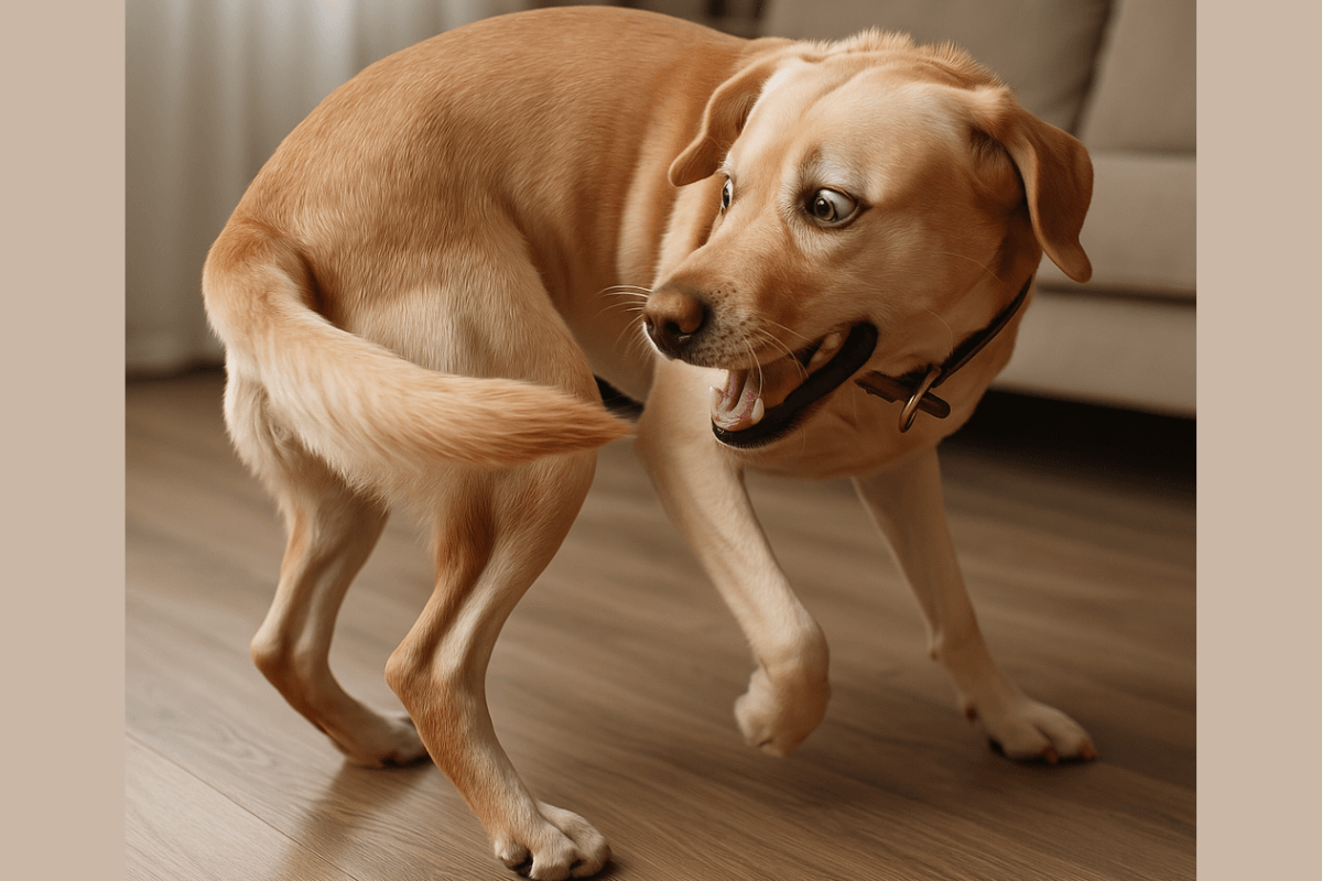 Por que os cachorros perseguem o próprio rabo