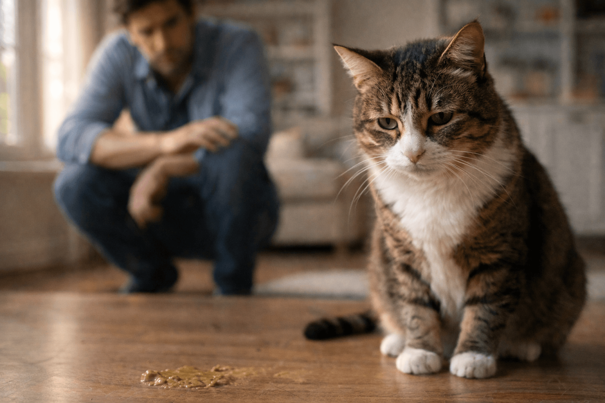 Gato Vomitando