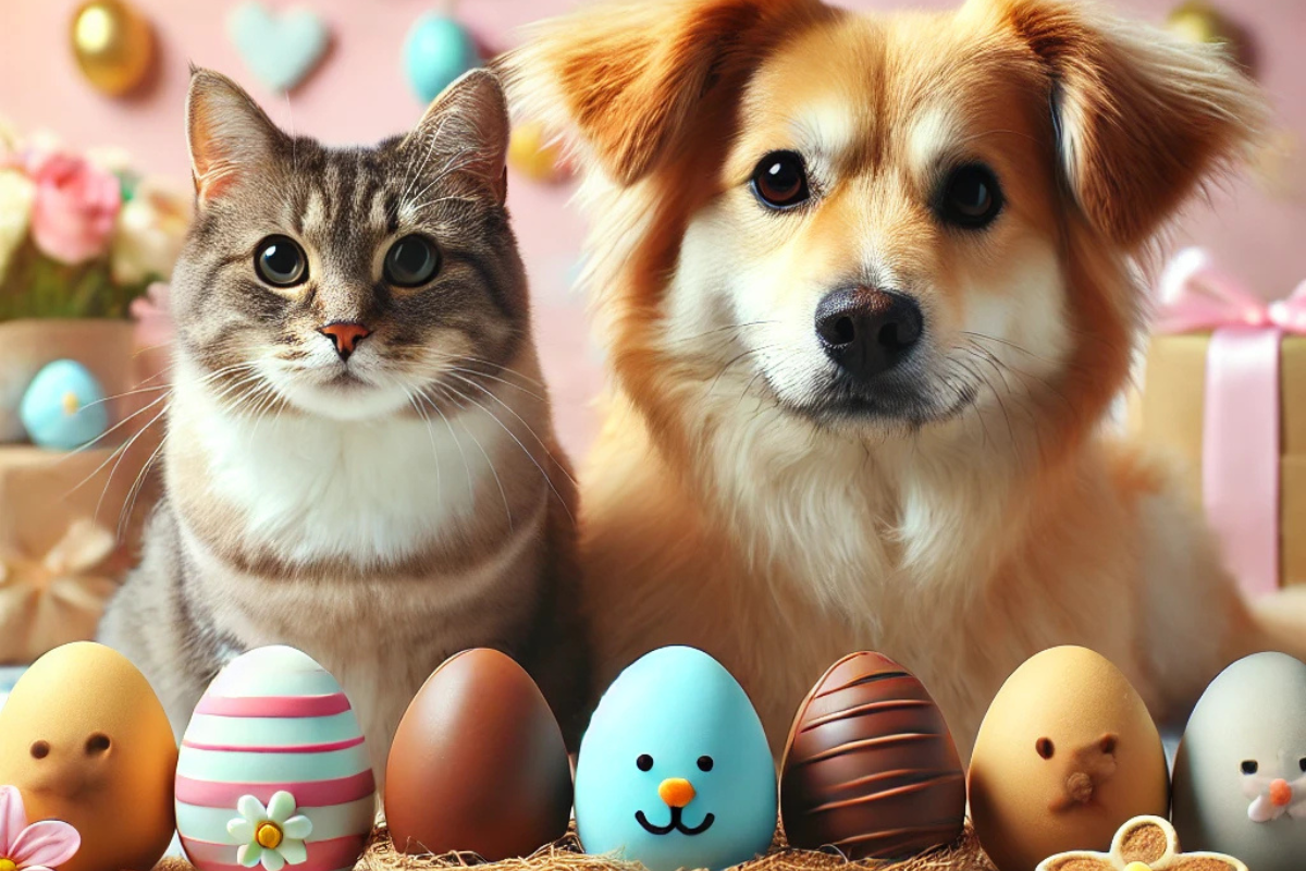 Ovos de páscoa especiais para cães e gatos.